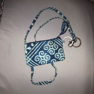Vera Bradley ID holder and lanyard
